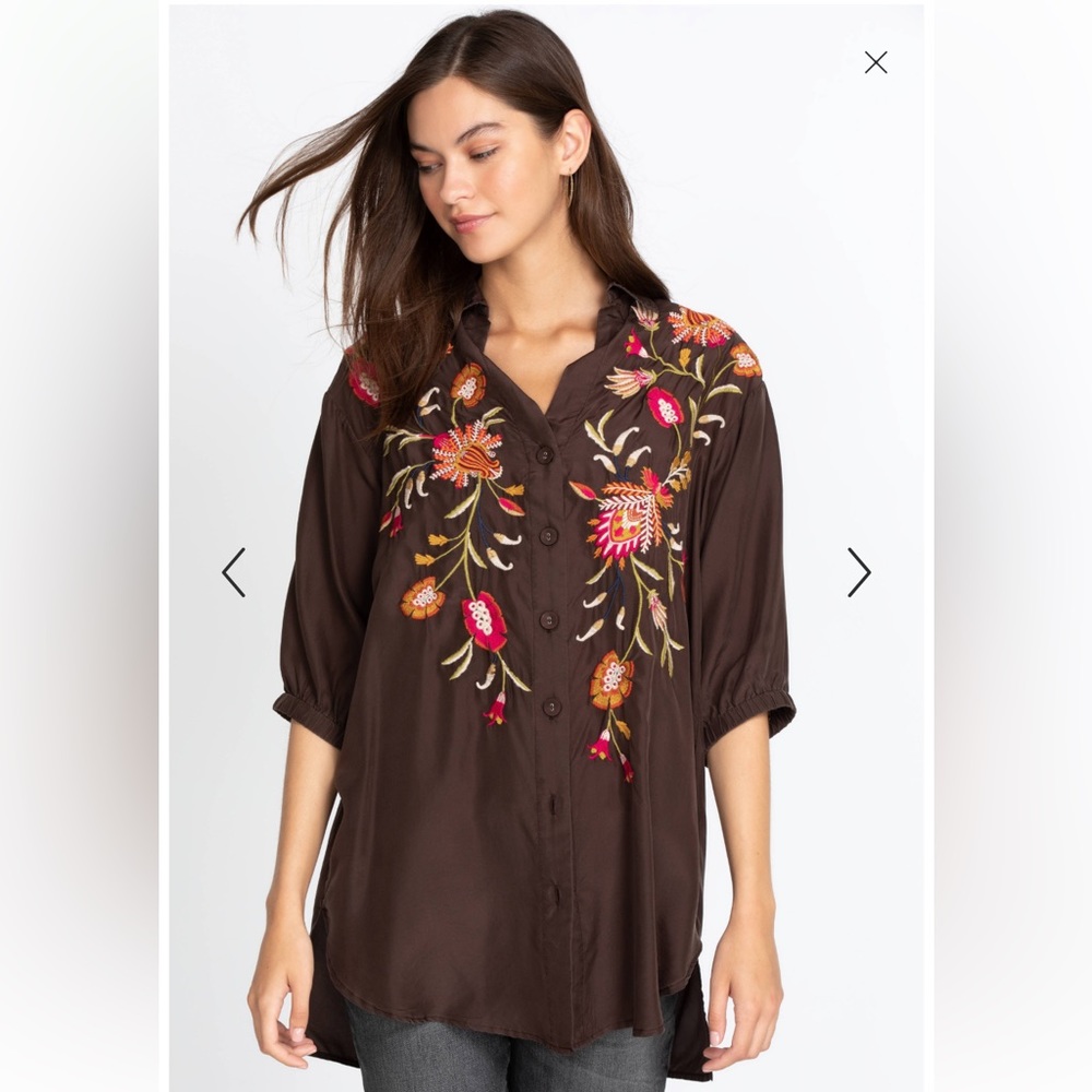 Johnny Was ROSALVA OVERSIZED WEEKEND TUNIC M